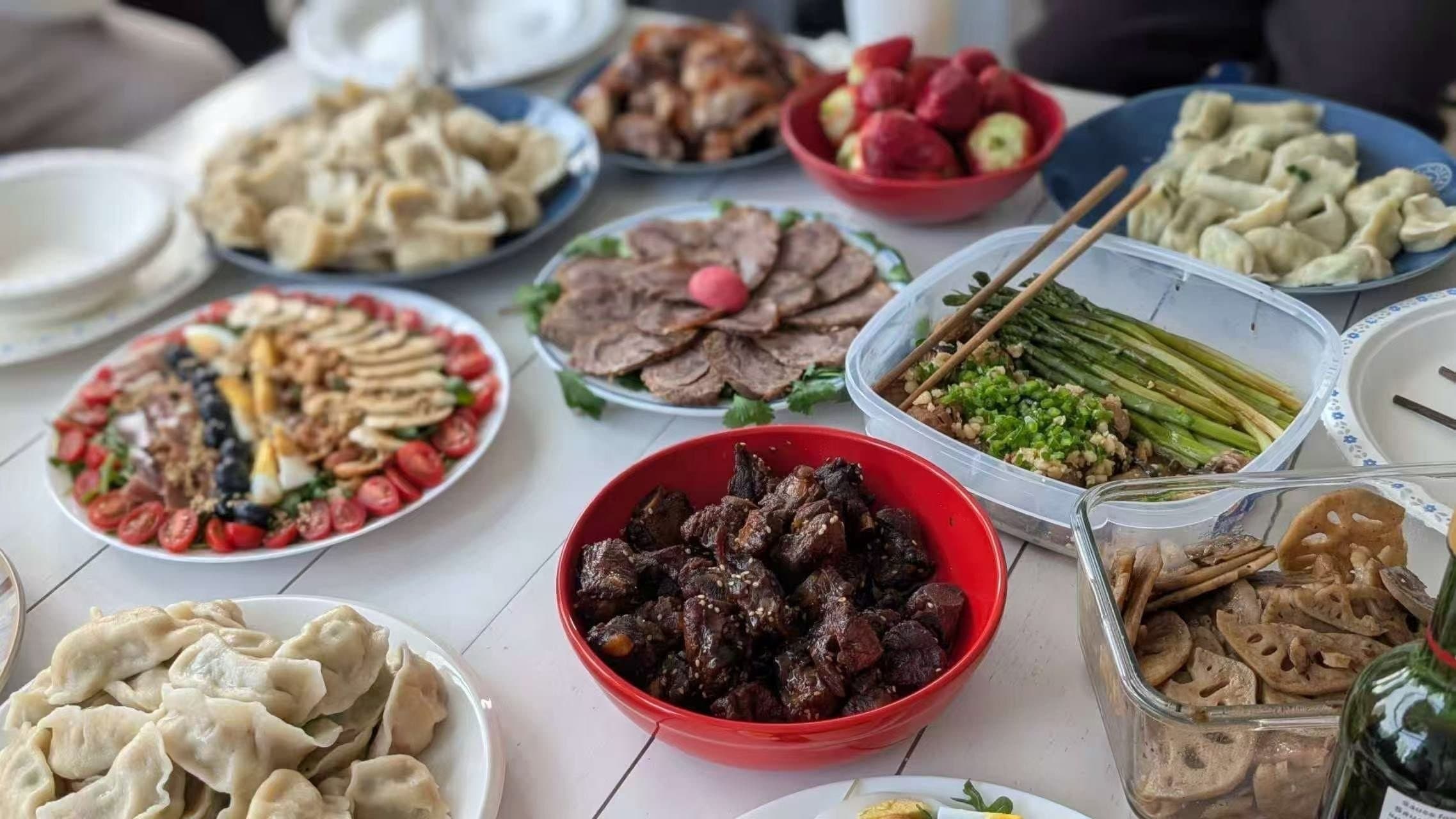 image of dumpling filling ingredients